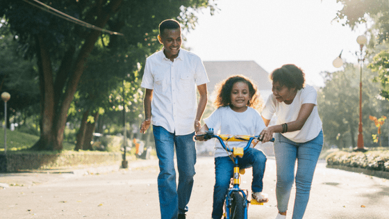 a happy kenyan family