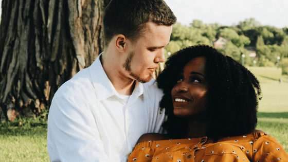 a nigerian woman with her partner