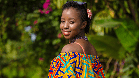 a smiling ghana woman